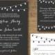 Printable Wedding Invitation - Midnight Promise