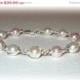 ON SALE 15% OFF Pearl Wrapped Bracelet Swarovski Crystal Pearls Bridal Party Wedding Bridesmaids Jewelry Pink White Blush