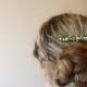 Moss and Pearl Hair Comb, Woodland wedding, Spring Green, Moss, Pearl, Hair comb