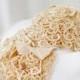 Vintage 40s Ivory Bridal Veil Crochet Wedding Fascinator Hat