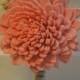 Men' s Boutonniere Custom Made Wedding Floral with Carnation Sola Flower Pink