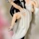 Over the Threshold Wedding Cake Topper - Custom Painted Hair Color Available - 706506