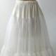 Vintage White Crinoline, Vintage White Petticoat, Long White Crinoline, Bridal Petticoat, Wedding Crinoline, Wedding Gown Petticoat, Lace