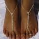 Beach Wedding Barefoot Sandals Foot Jewelry Anklet Destination Wedding Bridal AccessorieS Bridesmaids Gift