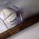 Groomsmen Gift - Set of 5 Rawlings Baseball With Acrylic Case & Mini 18" Baseball Bat - Jr. Groomsmen Gift - Ring Bearer - FREE ENGRAVING