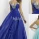 2014 New Arrival Sexy Crystal V Neckline Strap Blush Prom Dress Rectangular Paillettes Blue Chiffon Floor Long Evening Dresses Blush 9777 Dr Online with $86.16/Piece on Hjklp88's Store 