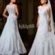 2014 Best Selling A-Line Bateau Illusion Backless Wedding Dresses Sweetheart Sheath Lace Mermaid Court Train Tulle Appliqued Bridal Gowns Online with $123.75/Piece on Hjklp88's Store 