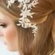Wedding Hair Vine, Lace Head Piece, Bridal Hair Accessory