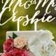 Mr&mrs crosbie, Wedding Cake Topper, cake topper, Mr and Mrs, custom cake topper, monogram cake toppers