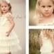 Baptism Dress - Flower Girl Dress-Ivory Lace Dress-Baby girl Clothes-Newborn Girl Dress-Christmas Dress-Baby Dress-Christening Dress-Wedding