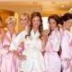 Set of 6 bridesmaid robe satin silk Personalized bridesmaid robes Wedding party Monogrammed bridesmaid robes FREE Shipping