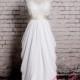 Sweetheart Wedding Gown, Outside Bridal Gown, Chiffon Wedding Dress, A-line Wedding Dress