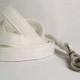 Designer Dog Leash - White Wedding - Cotton Dog Leash - matching leash for dog collar, wedding set
