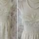 1920s Wedding Lingerie Bra & Tap Pants Set - Cream Ivory Silk - Lace Trim - Bridal Flapper Lingerie Step Ins - Excellent Condition - Size S