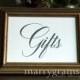 Wedding Gifts Table Sign - Wedding Table Reception Seating Signage - Chalkboard Style, Matching Numbers Available Card,Gift Sign SS04