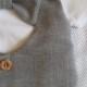 Grey suit vest and bow tie. Button color of your choice Great for photograpy, birthdays, wedding, ring bearer, church, etc