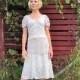 EARTH DAY SALE Uma Wedding Dress- One of a KInd Crochet and Lace
