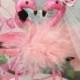SPRING SALE NEW chic glitter pink flamingo  wedding cake topper