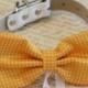Yellow Dog Bow Tie, Dog ring bearer, Pet Wedding accessory, Pet lovers, Yellow bow attached to white dog collar, Summer wedding, Spring