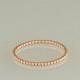 Rose gold ring:beaded ring, pink gold ring,engagement ring, wedding band,10kt gold Valentines Day