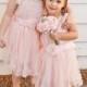Pink Lace Toddler Girls Dress, Pink Flower Girl Dress, Rustic Flower Girl Dress Wedding, Easter Dress, Birthday Dress, Beach Dress Wedding