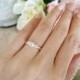 1 Carat 3 Stone Round Filigree Engagement Ring, Flawless Man Made White Diamond Simulants, Wedding, Bridal, Sterling Silver or 14k Gold