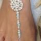 Foot JewelryWedding Barefoot Sandal Anklet Bridal Jewelry Wedding Ankle Bracelet