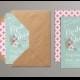 Printable Bridal Shower Invitation (mint & pink) - Vintage Floral Invitation - Spring/Summer Bridal Shower