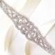 Stunning Rhinestone Bridal Belt Sash or Headband - Custom Ribbon White Ivory Silver - Crystal - Wedding Dress Belt