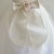 Flower Girl Dresses - IVORY with Champagne Satin Dress (FD0SV) - Wedding Easter Bridesmaid - For Children Toddler Kids Teen Girls