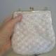 vintage beaded purse /  Wedding purse / Something old but looks new bridal clutch