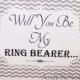 Will You Be My Ring Bearer Card Made-To-Order "Ring Bearer" Invitation