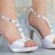 3 3/4"  High Heel Shoe - Choose From Over 200 Color Choices - Custom Wedding Shoe