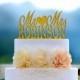 Wedding Cake Topper Monogram Mr and Mrs cake Topper Design Personalized with YOUR Last Name Q004