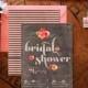 Floral Bridal Shower Invitations - Modern Watercolor Bridal Shower - Stripes & Flowers Feminine Bridal Shower Invites - Printable - Primrose