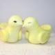 Custom Love Bird Wedding Cake Topper Birds - Yellow and White - Fully Customizable - Colors of Choice