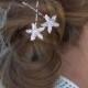 Rhinestone Starfish Bobby Pins, Beach Wedding, Bridal Hair Accessory, Hair Clips, Destination Wedding, Starfish Hair Pins, Bridesmaid Gift
