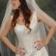 Fingertip Bridal Veil 48 Long 1 Layer Plain Edge White Illusion 72 Wide Single Tier Ivory Wedding Veil Raw Cut Edge