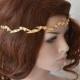 Bridal Crown, Leaf crown, wedding headband, Gold Bridal Headband, Wedding Crown, Bridal Hair Accessory, Wedding hair Accessory