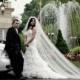 2-tier Cathedral cascade veil with ribbon, bridal veil, Available 90" thru 120" lengths and Royal 140" thru 160" lengths