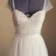 Perfect soft white tulle and lace wedding dress-illusion straps with sweetheart neckline-made to order