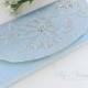 Bridal/Wedding Powder Blue Satin Clutch/Purse, Seed Bead/Pearl Clutch/Purse, Hong Kong Vintage Fashion Purse