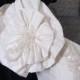 Vintage wedding dress , white silk , 1980s , Princess Diana  , rosettes