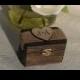 rustic ring box, custom ring bearer box , pillow alternative