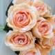 Rose wedding bouquet Peach sage bridesmaid bouquets