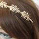 Gold bridal headband ,Leaf Crown, Grecian  Headpiece ,Leaf Headband ,Wedding Hair Accessories,