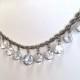 Art Deco necklace, Crystal Necklace. Open back. Machine Age,  Wedding Bridal necklace.