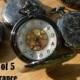 Wedding Set of 5 Gunmetal Pocket Watches with Chains Wedding Groomsmen Gift Pocket Watch Fast Shipping