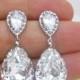 Swarovski Crystal Teardrop Earrings Wedding Jewelry Bridesmaid Gift Bridal Earrings Bridesmaid Earrings (E008)