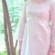 Vintage 1960's Short Informal Ivory Wedding Dress, Modern Size 6, Small
